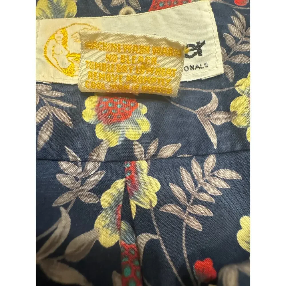 1980'S Reyn Spooner Aloha Shirt Gold Tag All-Over Print Box Shirt Size XXL